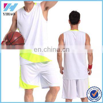 New style hot selling basketball jersey uniform men 100% polyester sports clothing basketball wear