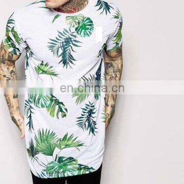 Custom Cotton Long Tail T Shirt/Mens Hipster Hip Hop Lightweight Longl...