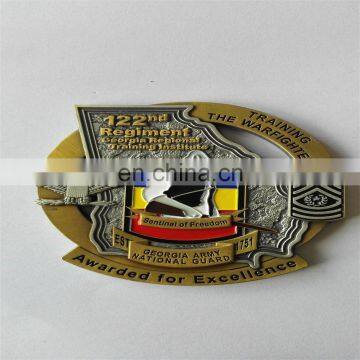 Custom Antique military challenge coin