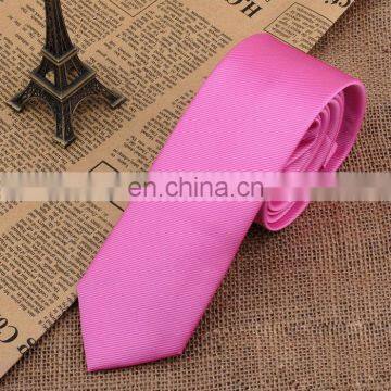 Fashion Polyster Woven Mens Pink Ties