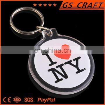 Custom made cheap wholesale square key chain