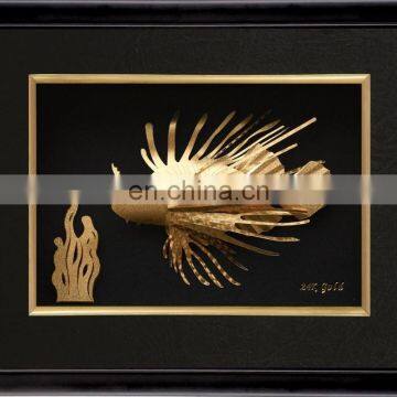 Beautiful 24k Gold Picture Frames Model Fish With Best Price