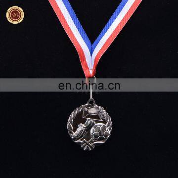 WR Online Shopping Custom Metal Soccer Medal Quality Silver Foil Sport Game Awards Medal photo-2