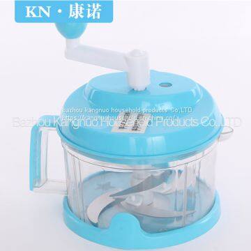 Manual Meat Grinder Vegetable Chopper ,8 Cup Red Food Processor, meat slicer