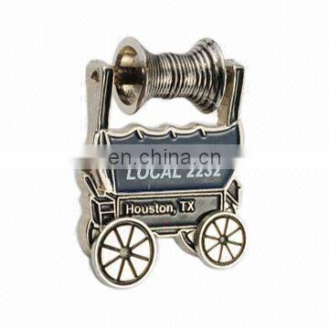 Promotional gifts custom 3d silver enamel metal lapel pin