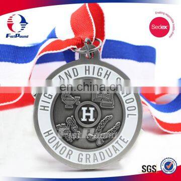 Wholesale Factory Price High School Graduation Medal