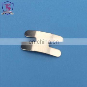 Small and flat metal spring clips