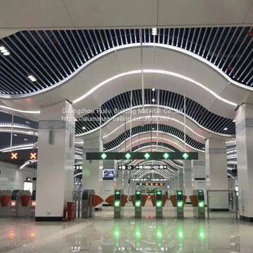 Metro Station Aluminum Tube Ceiling/Aluminum Ceiling for Matro Station/Aluminum Linear Ceiling photo-4