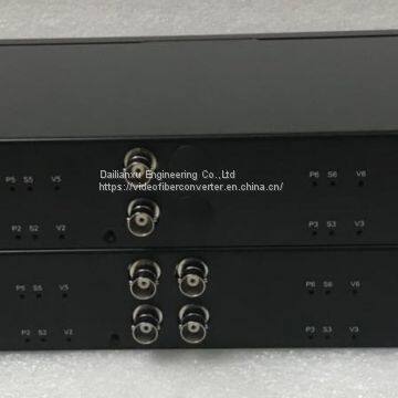 4channels 3G-SDI Video Fiber Optical Transmitter and Receiver with Dual power supply LC fiber port 3G-SDI broadcast video fiber converter