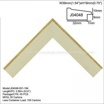 J04540 Series Flat PS Picture Frame Moulding&Photo Frame Profiles ,Mirror Frame Moulding Factory China photo-5