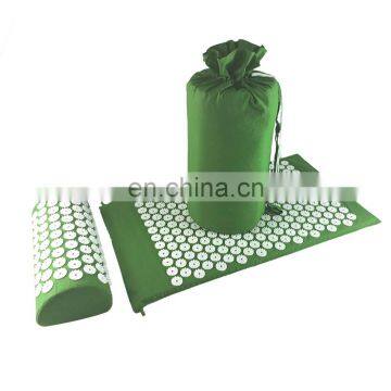 Folding Eco-friendly Healthy Acupressure Mat And Pillow Set