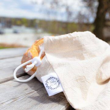 Reusable Produce Organic Cotton Bags - Set of 6 Reusable Produce Bags for Food Storage & Mesh Cotton Tote Bag for Grocery and Storage. photo-5