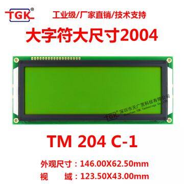 Lcd 20X4 Display TM204C-1 Big Size Big Characters Industrial Monochrome Stn Lcd 2004 Character 16 Pin Display Module Lcd 20X4 Display Screen 2004 Lcd Module photo-2