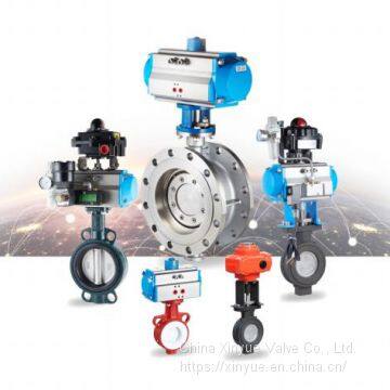 Pneumatic stainless steel butterfly valve D673W-16P