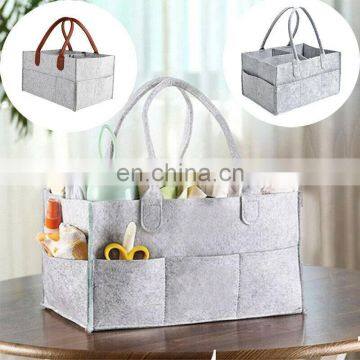 Hot Selling Soft Felt Baby Diaper Caddy Organizer photo-4