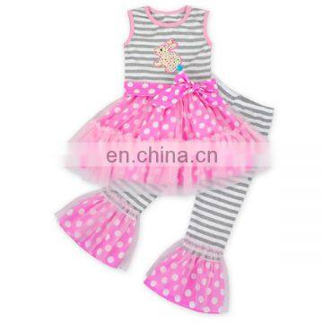 Easter Boutique Outfits Girls Maxi Dress Flared Pants Design Wholesale Beautiful Children Dress