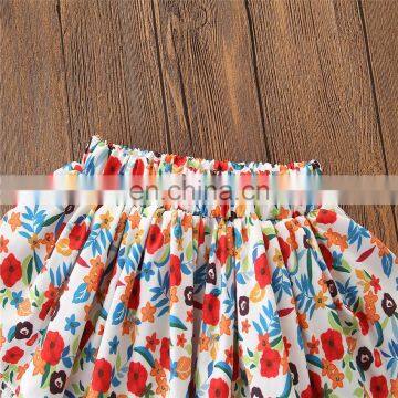 Fashion Baby Sets Lace Yellow Slip Tops And Floral Pants Summer Baby Girl Boutique Outfits photo-5