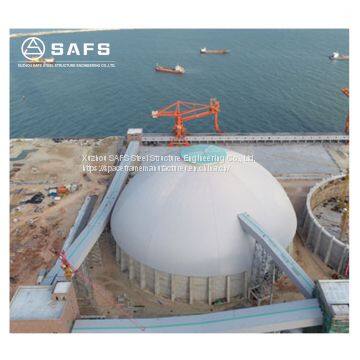 Prefabricated Steel Structure Dome Coal Storage Warehouse Building photo-3