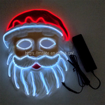 2Pcs Christmas Decoration Small Fresh Santa Cos Prop Mask photo-4