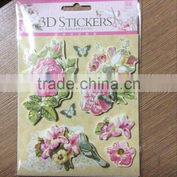 3d handmade chipboard sticker paper sticker