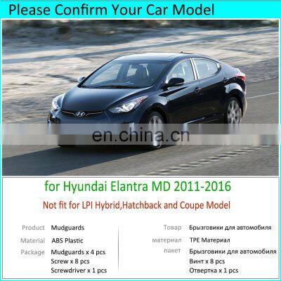 Mudguards Mudflaps Fender Guards Splash Mud Flaps Cladding Car Accessories for Hyundai Elantra MD 2011 2012 2013 2014 2015 2016 photo-2