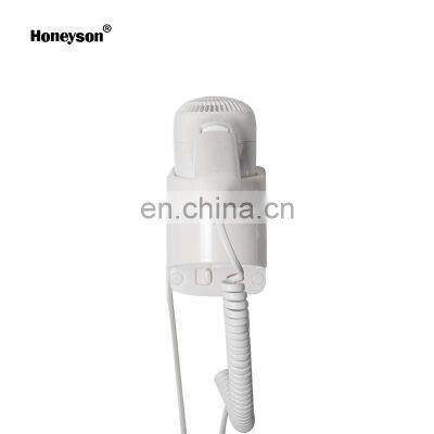 Honeyson Hotel Bathroom Silent Mounted Hair Dryer With Holder Stand photo-2