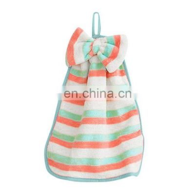 Home Kitchen Removable Cotton Soft Towel Plush And Soft Baby Towel Practical Water Absorption Disposable Cotton Bow