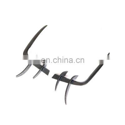 Carbon Fiber Front Bumper Splitter Fins for Audi A5 Sline S5 2017-2019 photo-4