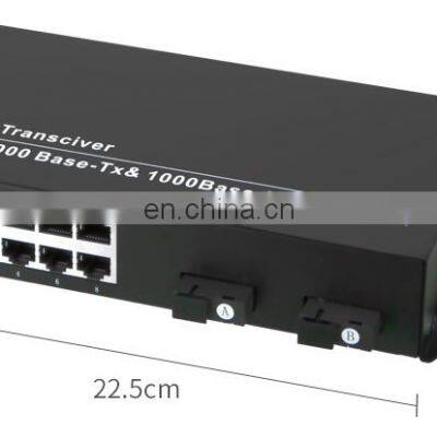 Gigabit Fiber Media Converter 10/100/1000M 2 Fiber Port +8RJ45 Port 2PO and 8LAN Port photo-4