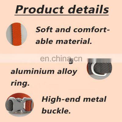 High-end Quality Fashion Cotton Webbing Soft and Comfortable Adjustable Metal Buckle Outdoor Dog Collar photo-4