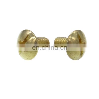 Brass big round flat pan head washer machine screw