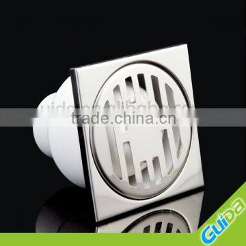 Straight Georgian bathroom polished stainless steel floor drain