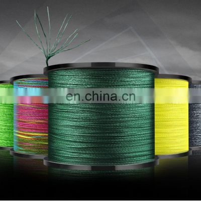 New 9 Strands 100m/300m/500m  PE Tackle Fishing 5 colors Polyethylene Angry Fish Braided Line