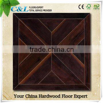 Engineered Multilayer Dark Ash Parquet Wood Flooring From China