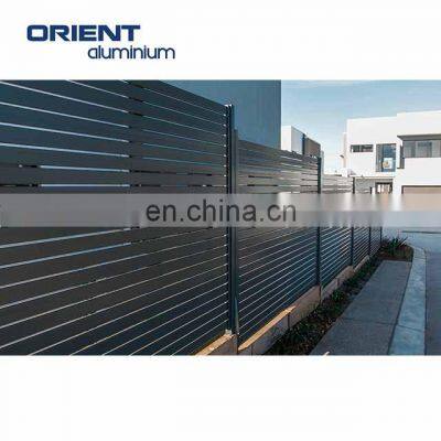 Custom cheap aluminium garden slat fence