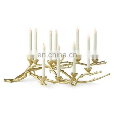 gold leaf candle holder