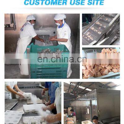 CE Seafood IQF Fluidized Bed Iqf Freezer Fish Machine Fish Quick Freezing Machine
