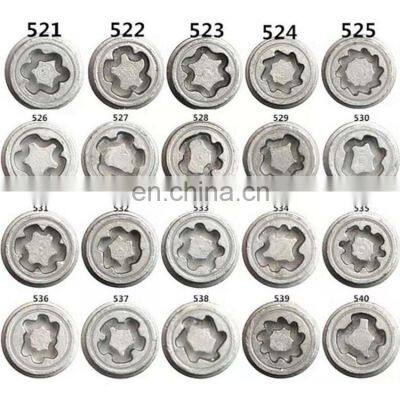 AUSO-RACING 20 Kinds Car Chrome Iron Wheel Nuts Screw Sleeve Socket Set