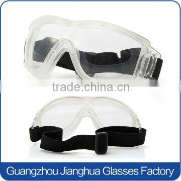 Soft TPU frame adjustable straps medical doctors' disposable surgical safety goggles