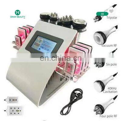 top seller  Body Shaping Lipo Laser Slimming Vacuum Cavitation RF Fat Reduce 40K Ultrasonic Cavitation Beauty Salon Machine