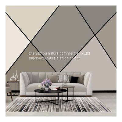 Geometric Three-dimensional Mural Luxury Living Room Decoration 3D Colorful Mural Drop Ship photo-5