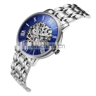 SINOBI Charming Hollow Out Visible Automatic Watch Support Drop Shipping Mechanical Watch Man 1248G Relogio Masculino