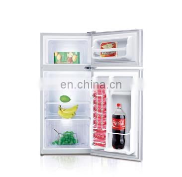 93L Factory Directly Supply R600a VCM.S.S Color Double Door Ningbo Refrigerator