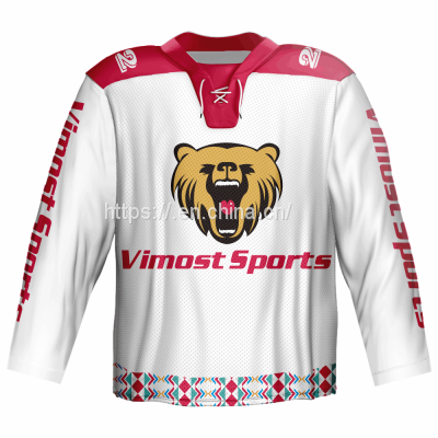 100% polyester fashionable ice hockey jersey with good quality