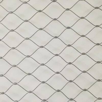 04 stainless steel drop net, shopping arcade armrest diamond-shaped hole stainless steel rope net