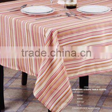 Cheap Classic Beautiful Stripe Printed Table Cloth