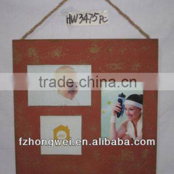HONGWEI Antiquate Red Wooden Picture Frame & Photo Frame&Rahmen&Home Decoration &Photo Frame Gifts & Crafts