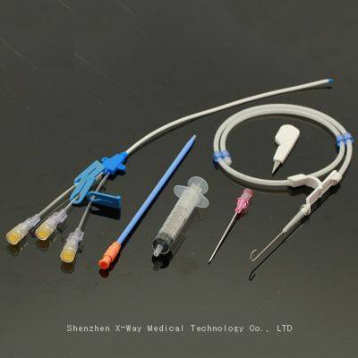 Single Double Triple Lumen Peripherally Inserted Central Venous Catheter Kits, 14G 16Ga 18Ga 20Ga 4F 5F 7F 8F Catheterization CVC Tube photo-4
