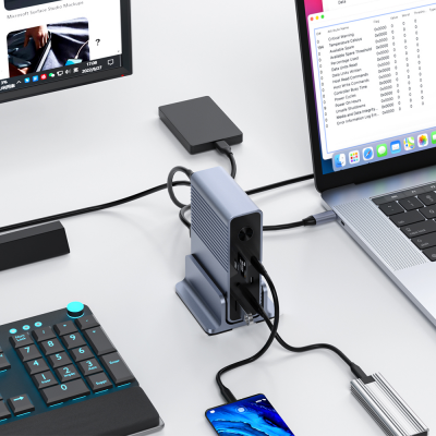 14-in-1 Multi-functional Docking Station Laptop Port Dock photo-3