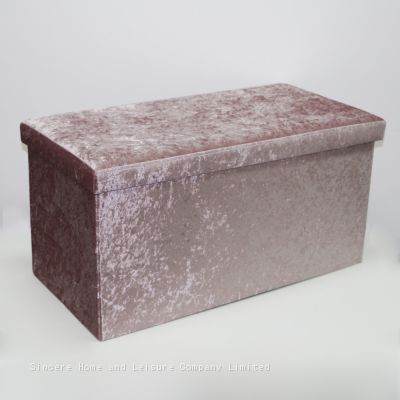 Ice Velvet ottoman-Pink